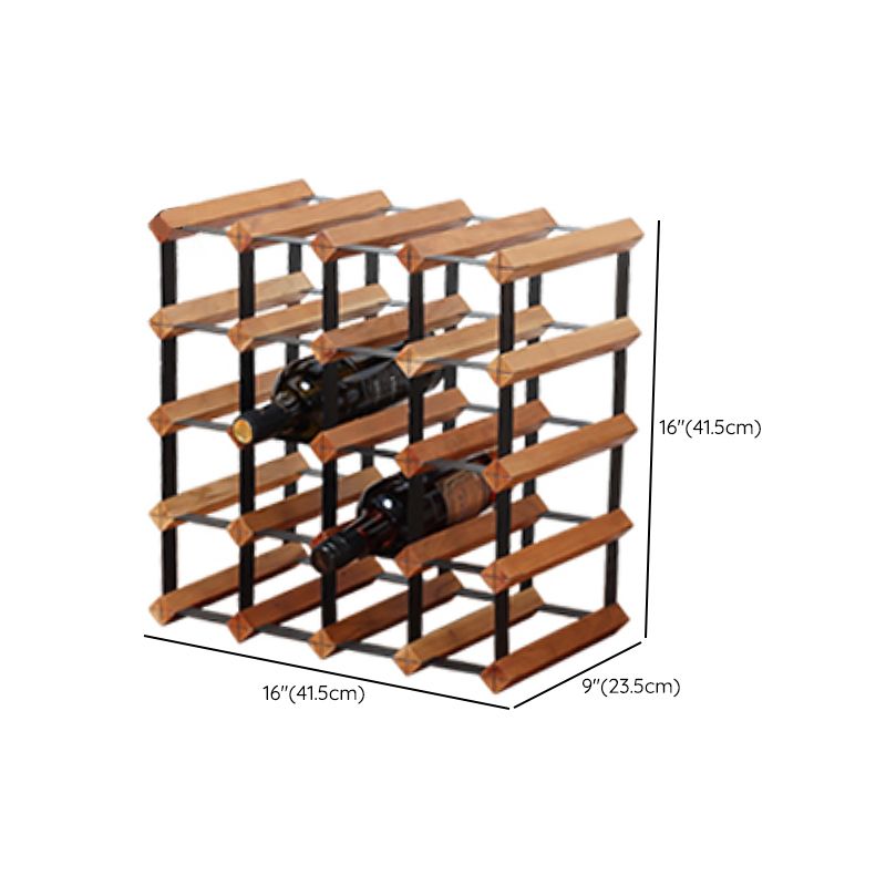 Tabletop Wine Rack Solid Wood Wine Bottle Rack for Living Room