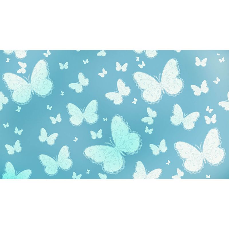 Modern Style Wall Mural Wallpaper Butterflies Illustration Bedroom Wall Mural