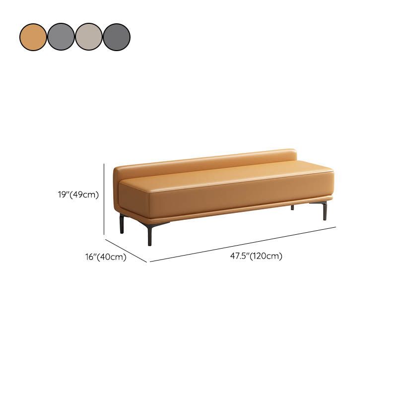 Modern Bedroom Bench Solid Color Seating Bench with Upholstered