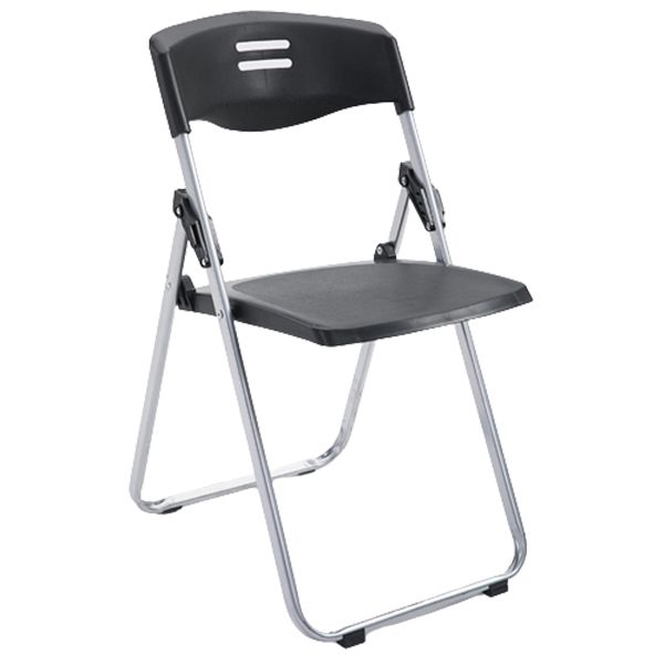 Contemporary Folding Conference Chair Plastic Back and Seat Armless Chair
