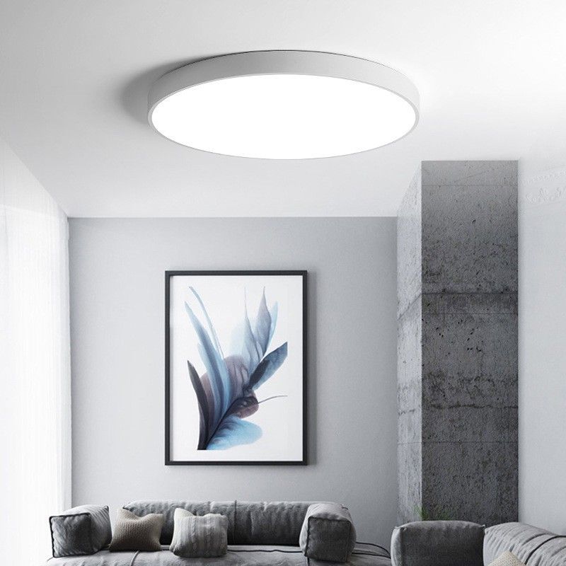 Nordic Simple Flush Ceiling Light Round LED Flush Mount Lighting for Bedroom