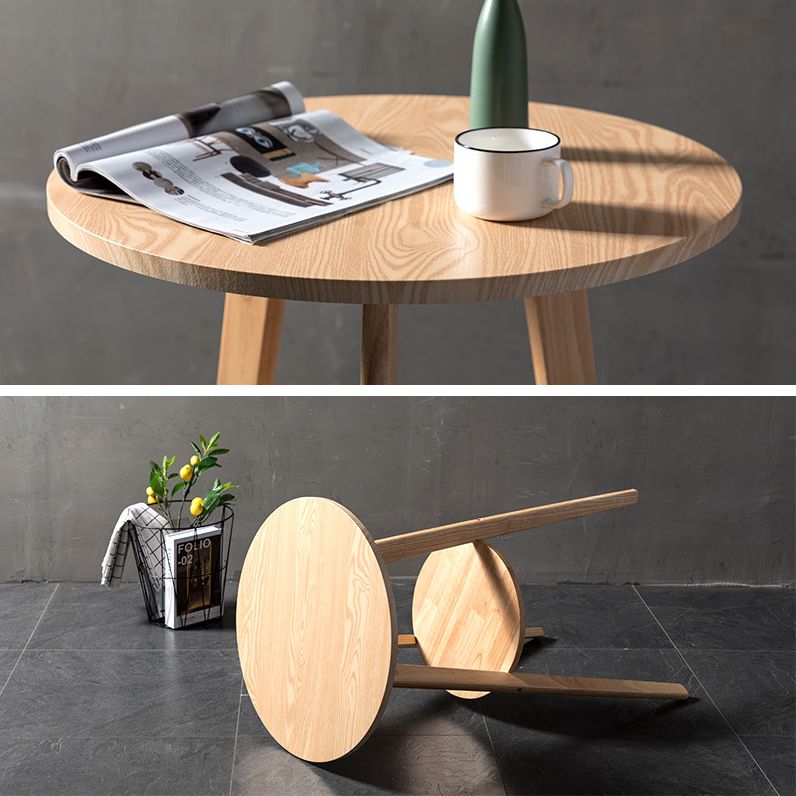 Contemporary Round Counter Table Wooden Counter Table for Restaurant