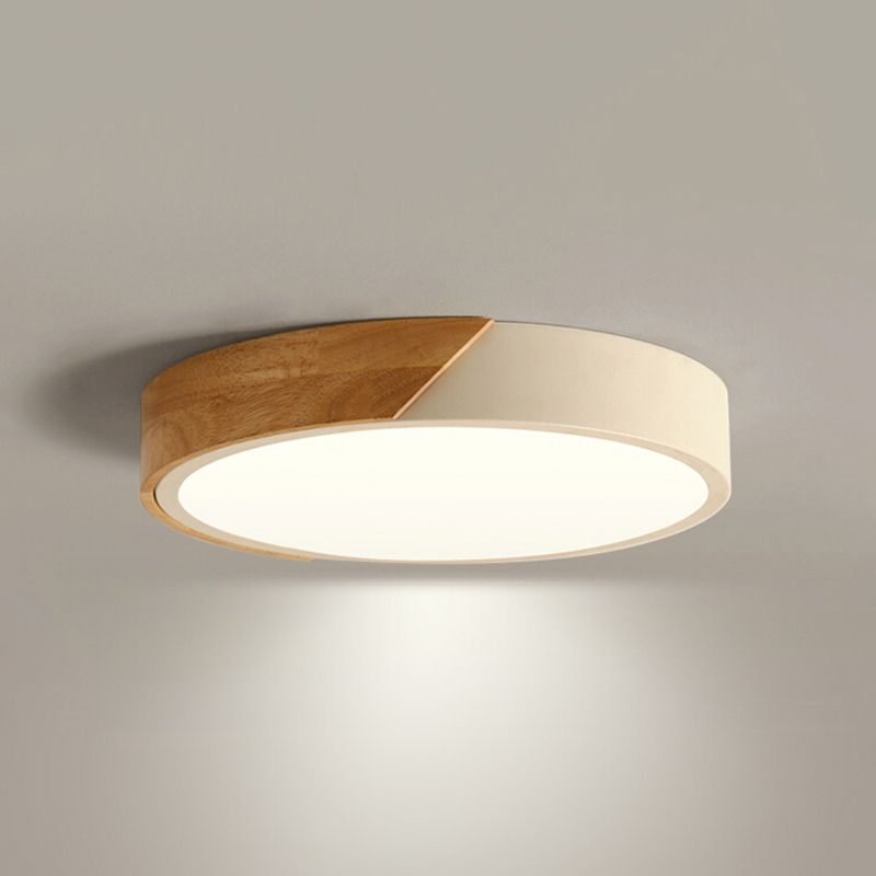 Metal Round Shape Flush Mount Light Modern Style 1 Light Flush Mount Lighting Fixtures