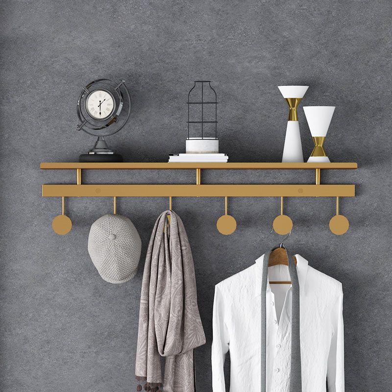 Modern Metal Entryway Kit Wall Mounted Coat Hanger with Hooks