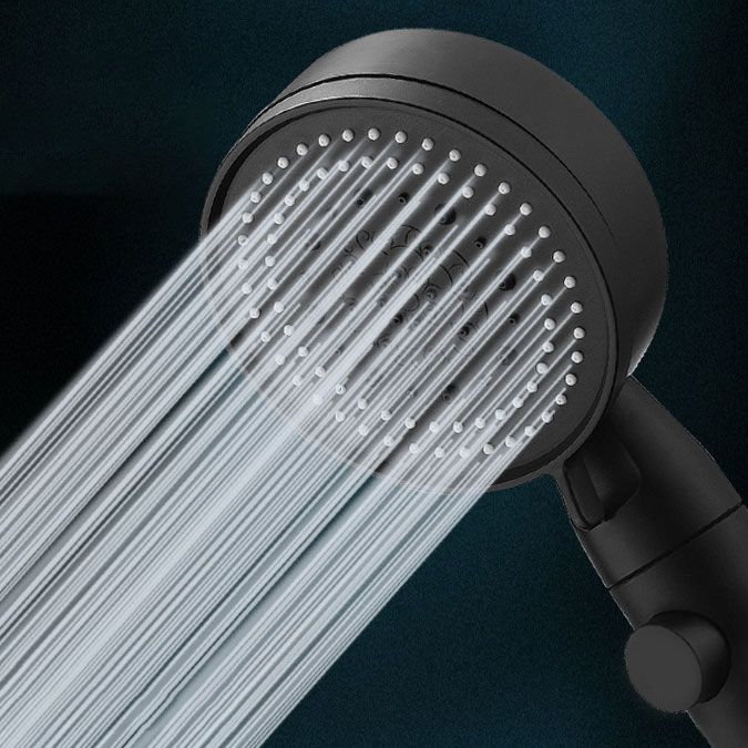 Contemporary Shower Head Combo Handheld Shower Head Plastic Wall-Mount Round Shower Head