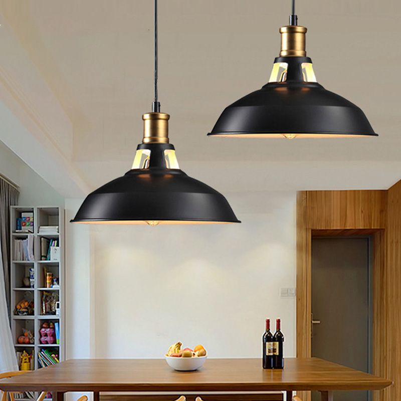 1 Light Barn Ceiling Pendant Creative Industrial Style Metal Pendant for Restaurant