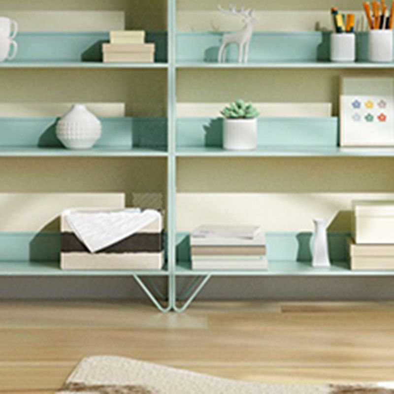 Modern & Contemporary Bookshelf Iron Closed Back Shelf Bookcase