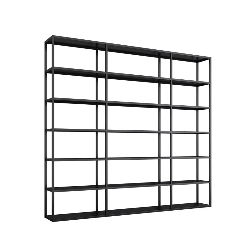 Minimalistische stijl Open plank boekenkast met rechthoekige planken