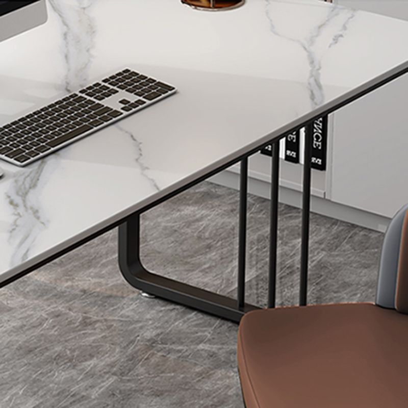 Modern Style Stone Top Office Desk Rectangle Writing Desk for Office