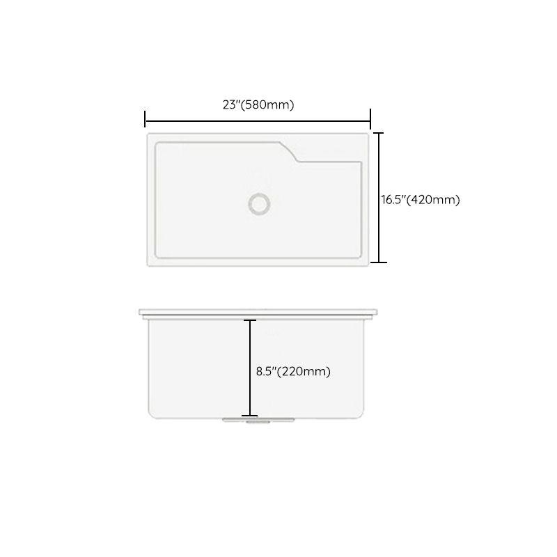 Modern Kitchen Sink Stainless Steel with Basket Strainer and Faucet Workstation Sink