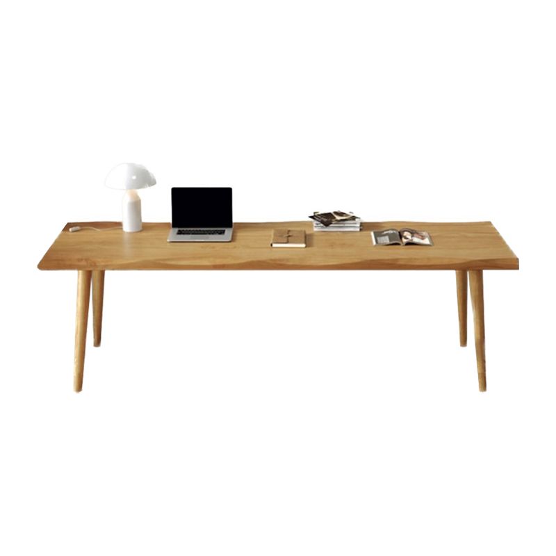 Contemporary Solid Wood Office Desk Rectangular Writing Desk for Office