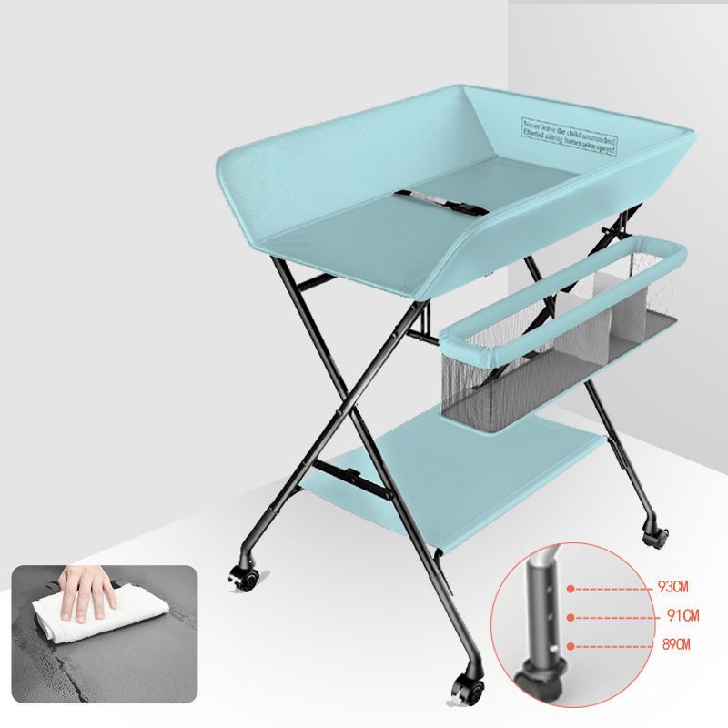 Portable Changing Table Baby Changing Table with Pad in Green