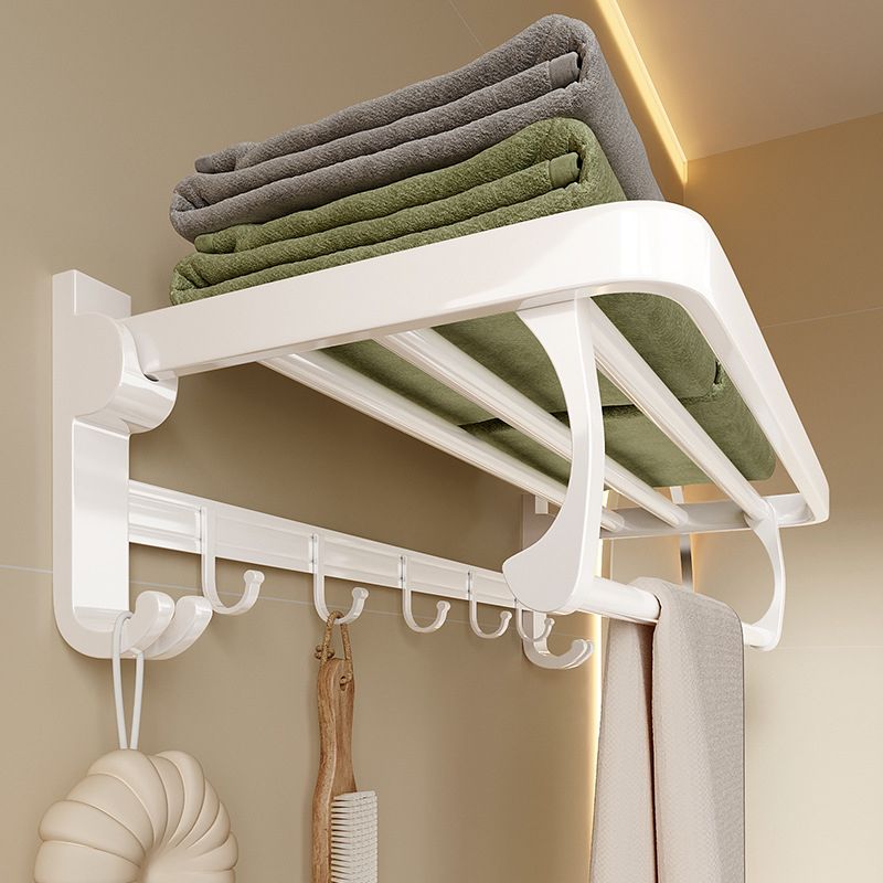 White Bathroom Accessory Set Contemporary Aluminum Bathroom Accessory Kit with Towel Bar