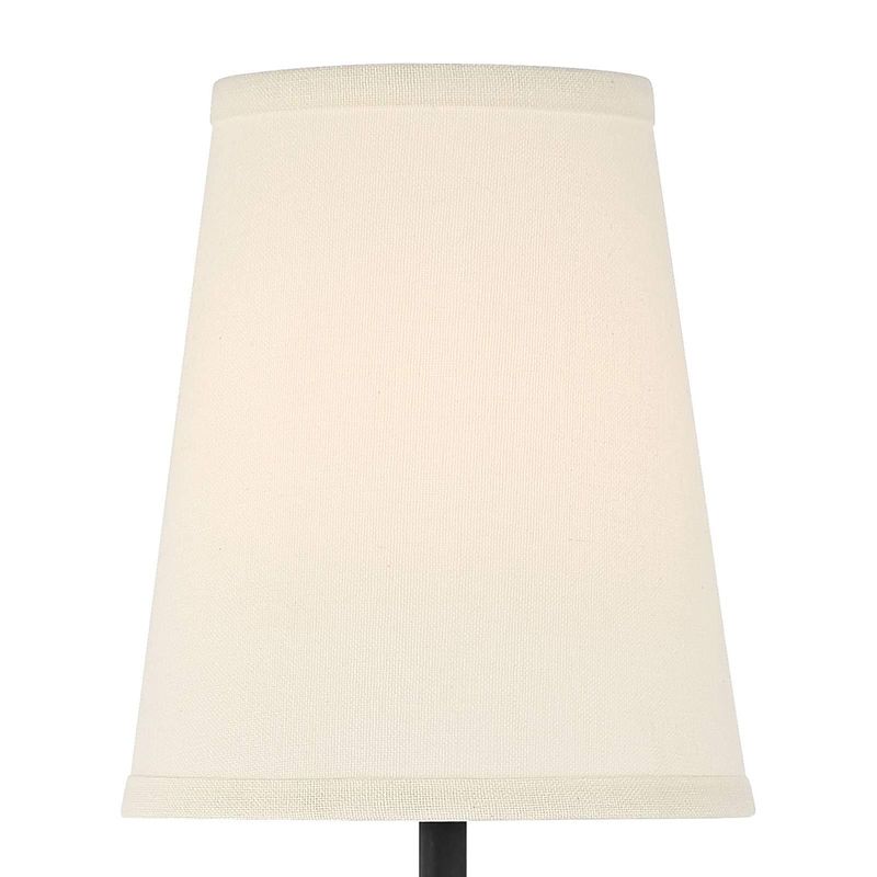 Metal Modern Wall Sconce Cone Shape Vanity Lamp with Fabric Shade for Bathroom