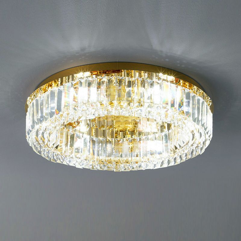 Nordic Crystal Ceiling Light Creative Flush Mount Light Fixture for Bedroom