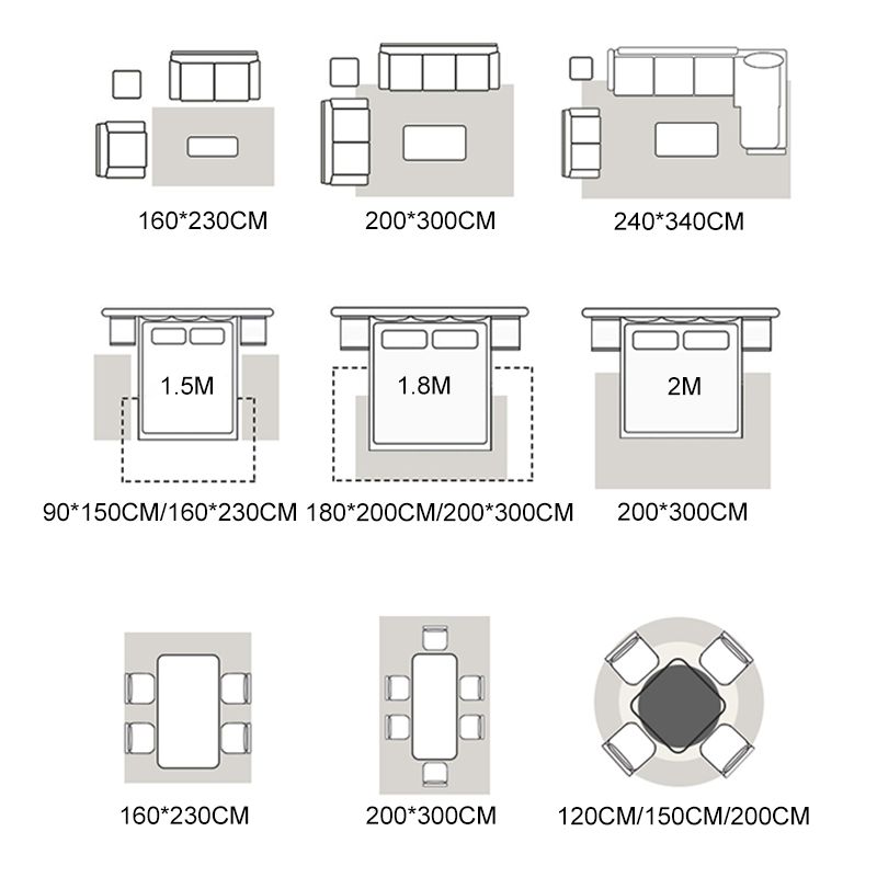 Ronde binnen vloerkleed vaste kleur moderne katoenen blend gebied tapijt voor woonkamer