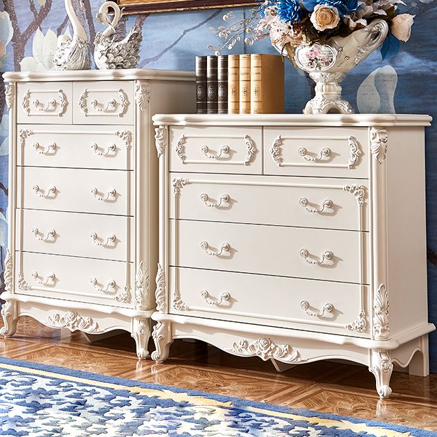 Modern Engineered Wood Buffet Sideboard White Buffet Server for Dining Room