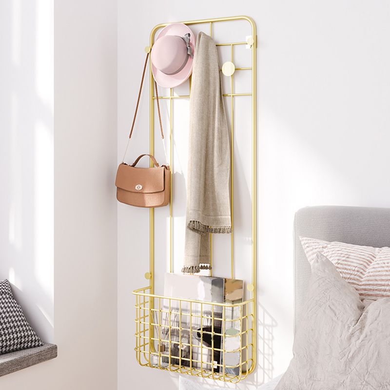 Metal Coat Hanger Storage Baskets Industrial Entryway Kit Coat Hanger