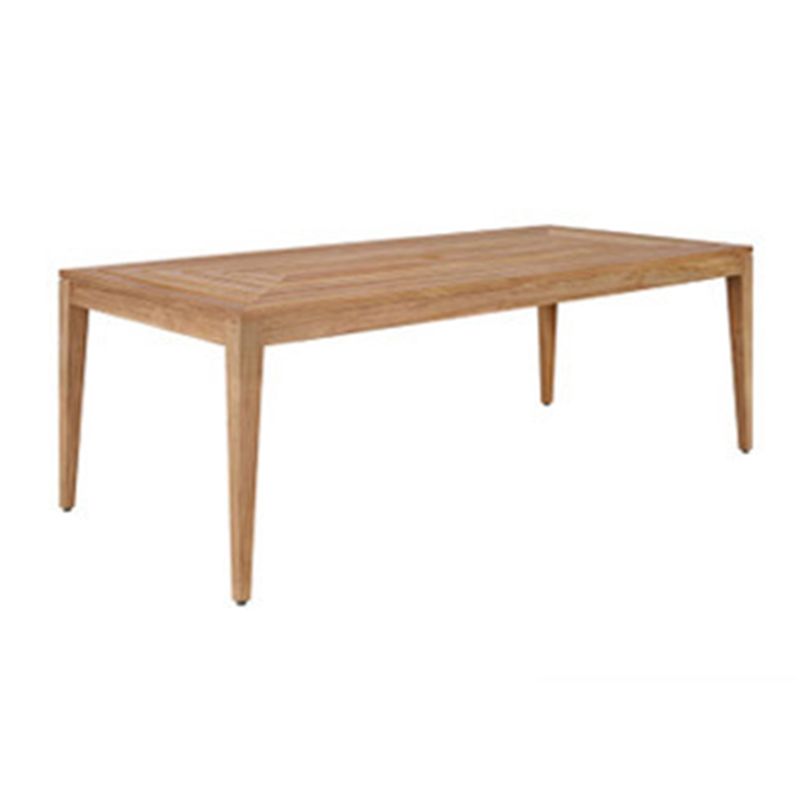 Contemporary Solid Wood Coffee Table Teak Wood Outdoor Dining Table