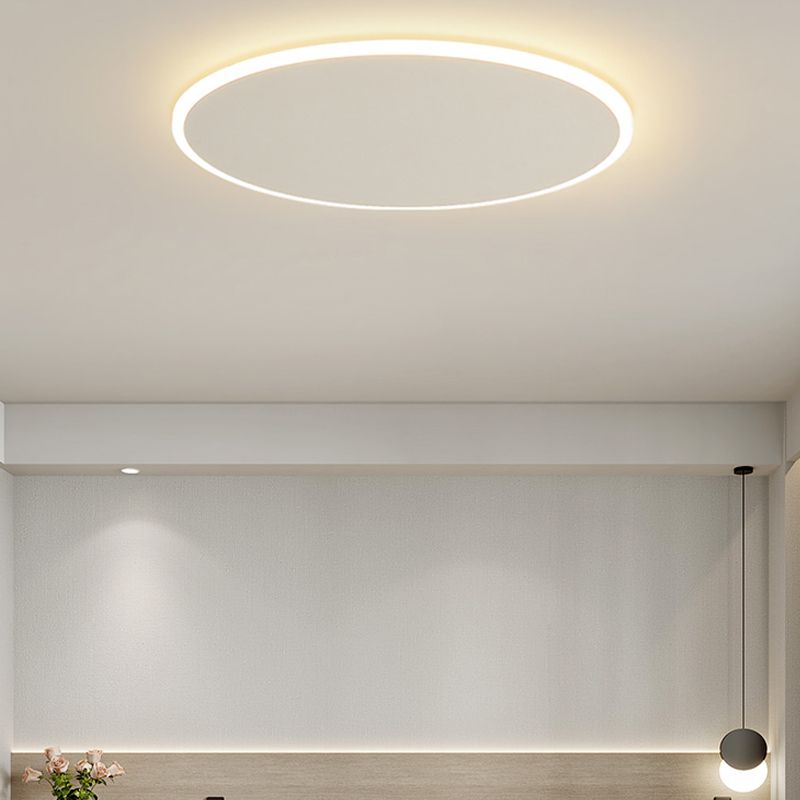 Modern Round Ceiling Mount Light LED Ceiling Light with Acrylic Shade for Bedroom