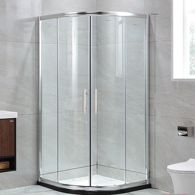 Linear Sliding Shower Enclosure Metal Semi-Frameless Shower Enclosure