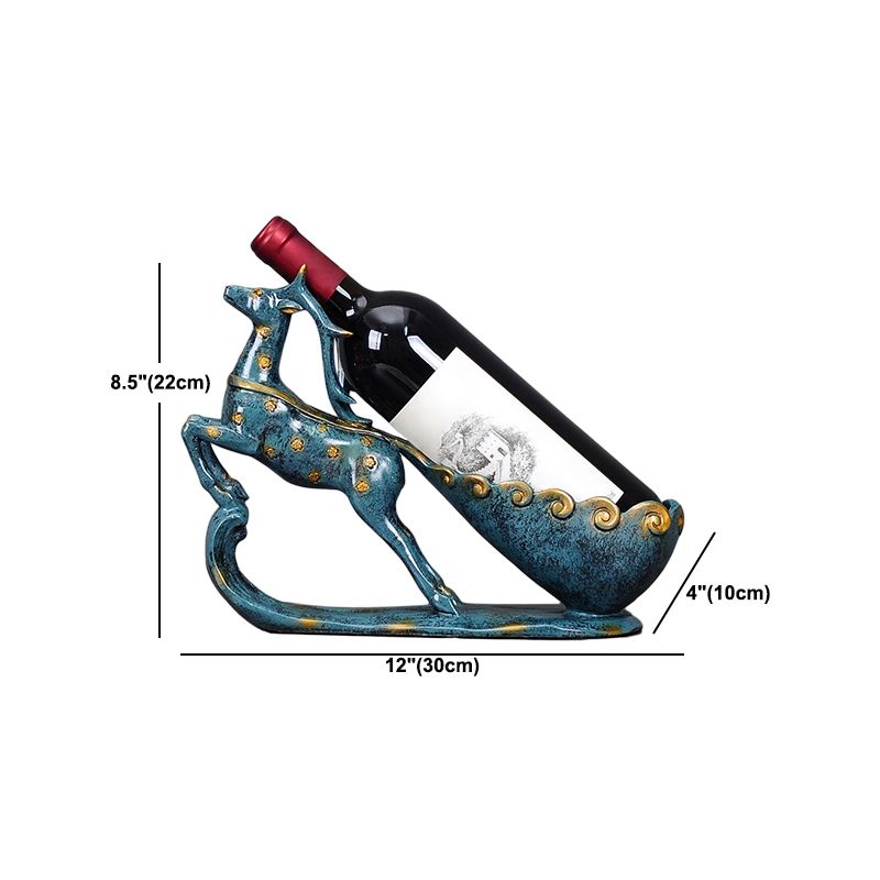 Glam Tabletop Wine Bottle Holder Resin Wine Rack Bottle for Living Room