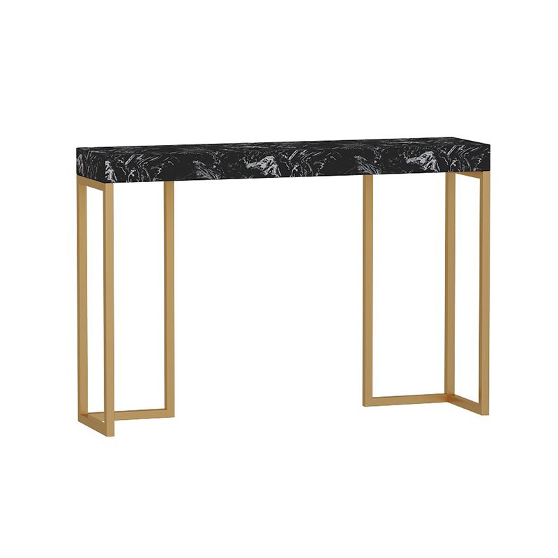 Glam Rectangle Console Table Stain Resistant for Outdoor Frame Console Sofa Table