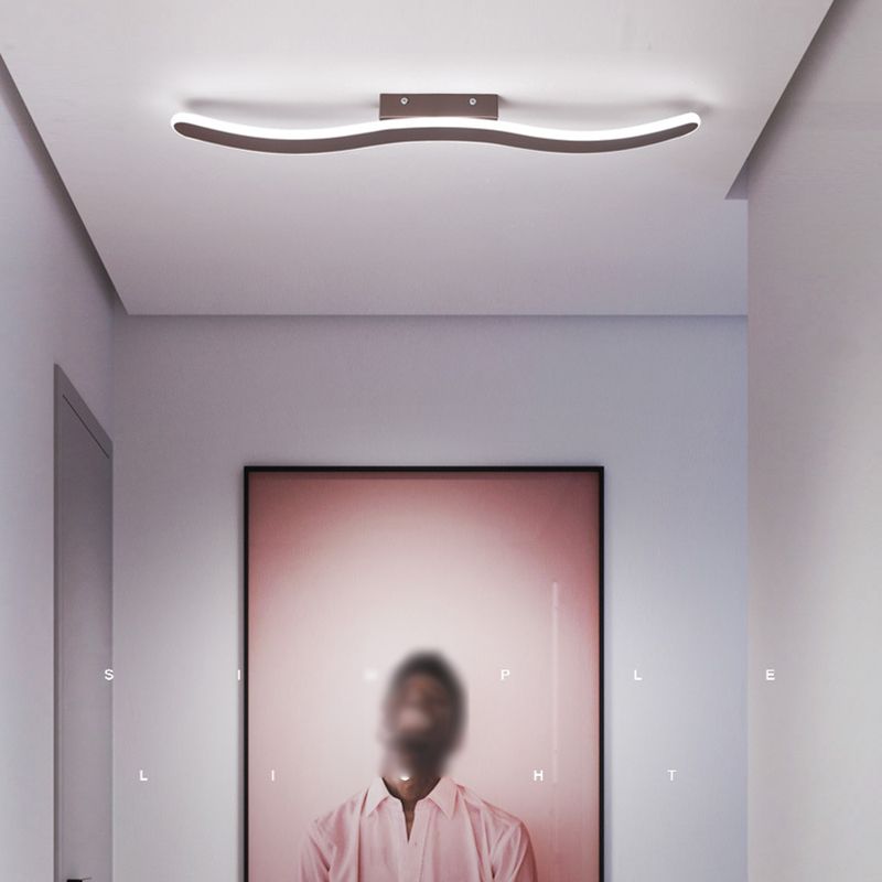 Lineaire vorm muurverlichting moderne stijl metaal 1 lichte sconce licht voor doucheruimte