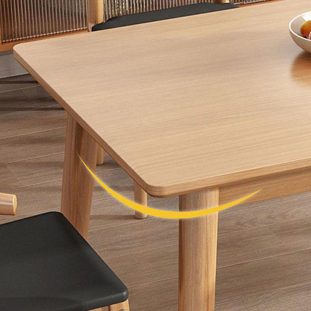 Set da tavolo da pranzo in legno massiccio moderno con mobili da pranzo a base di 4 gambe per uso domestico