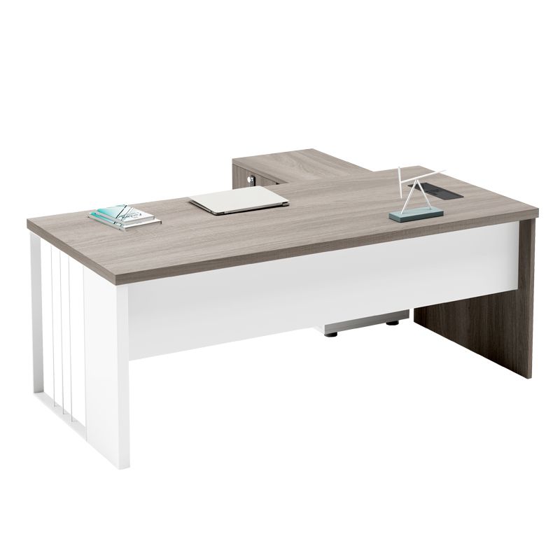 Rectangular and L-Shape Computer Desk Contemporary Manufactured Wood Desktop Desk