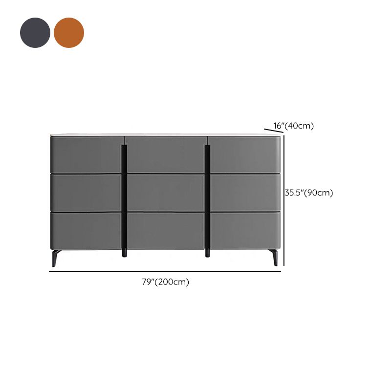 Contemporary Dining Server Kitchen Buffet Server Cabinet with Drawers