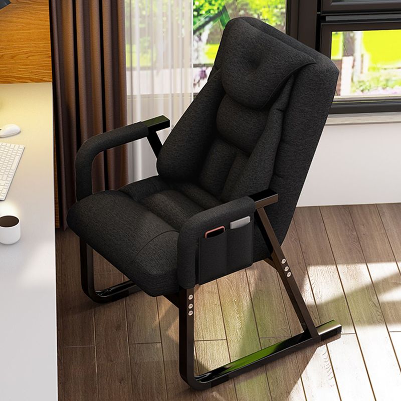 Metal Single Ergonimic Recliner with Side Pockets Adjustable Lumbar Support