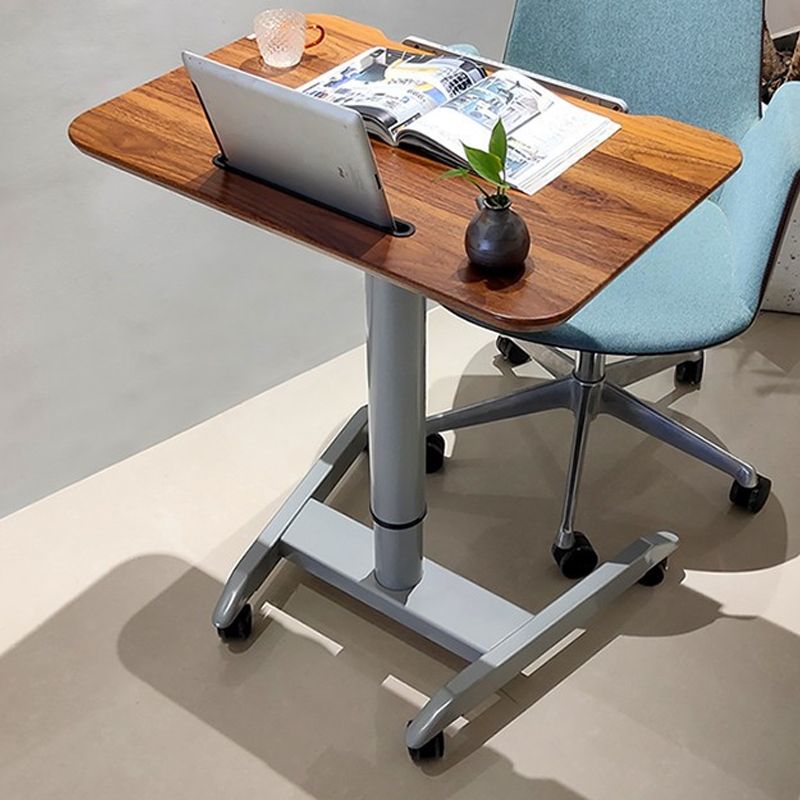 Rectangular Shaped Standing Desk Brown/Black/White Writing Desks for Office