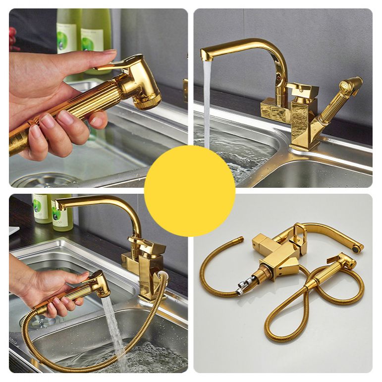 Golden Round Stainless Steel Drop-In Kitchen Sink with Drain Assembly