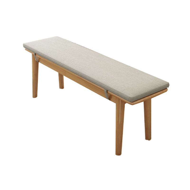 17.55-inch Height Solid Wood Bench Bedroom Rectangle Seating Bench