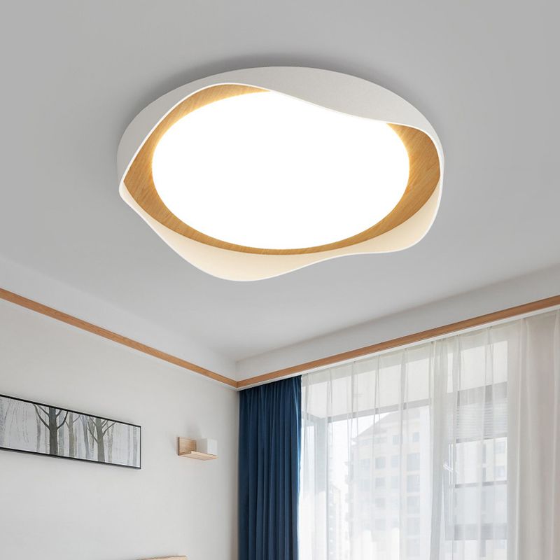 Modern LED Ceiling Light White Flush Mount Lighting for Foyer Hallway