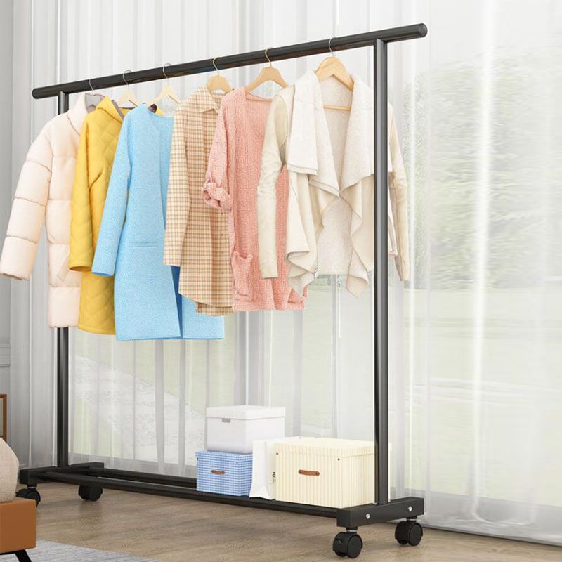 Modern Metal Coat Hanger Free Standing Coat Rack with Storage