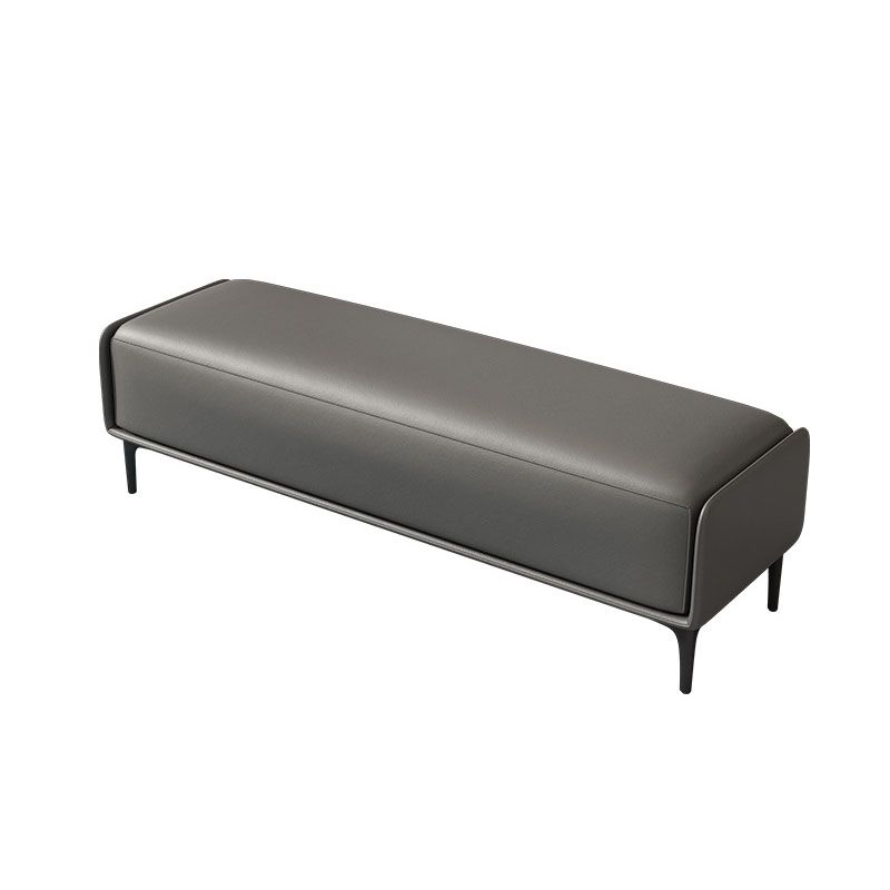 Modern Cushioned Seating Bench Rectangle Entryway and Bedroom Bench , 16" W