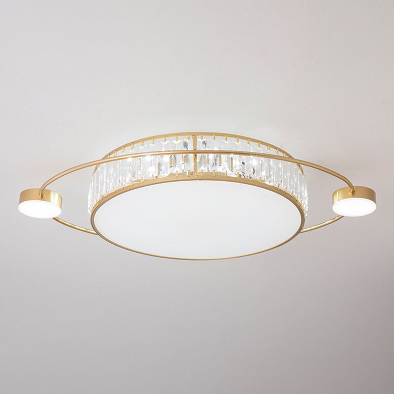 Modern Geometric Ceiling Light Crystal Multiple-Light Flush Ceiling Lights