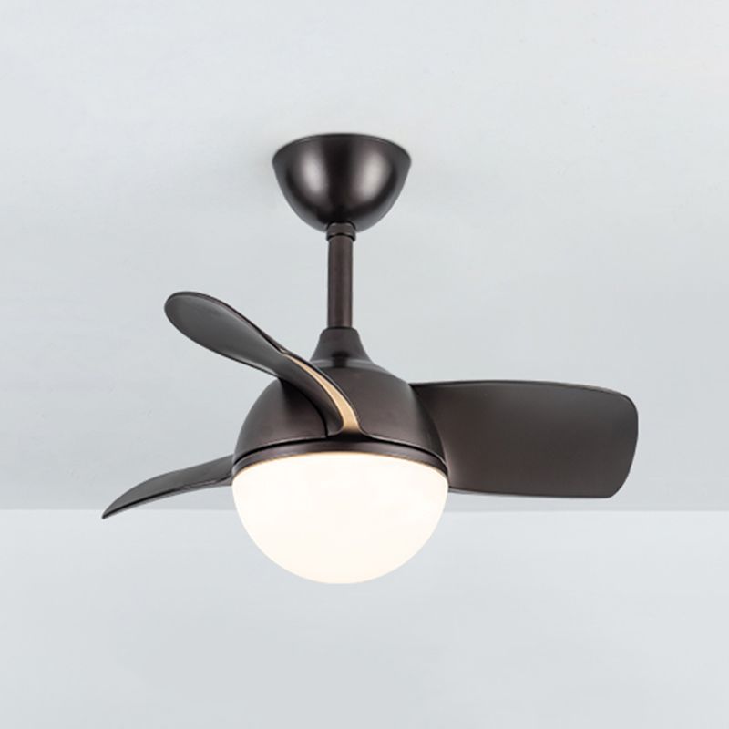 Nordic Style 1-Light Ceiling Fan Lamp Ball Shape Ceiling Fan Light for Bedroom