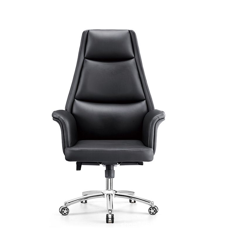 Modern Armless Office Chair No Distressing Ergonomic Desk Chair with Wheels