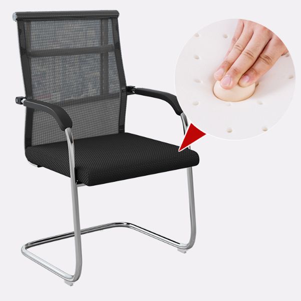 18"W Contemporary Office Chair Black Breathable AirGrid Desk Chair