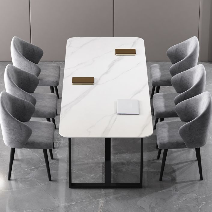 Sintered Stone Meeting Table Industrial Working Table for Office