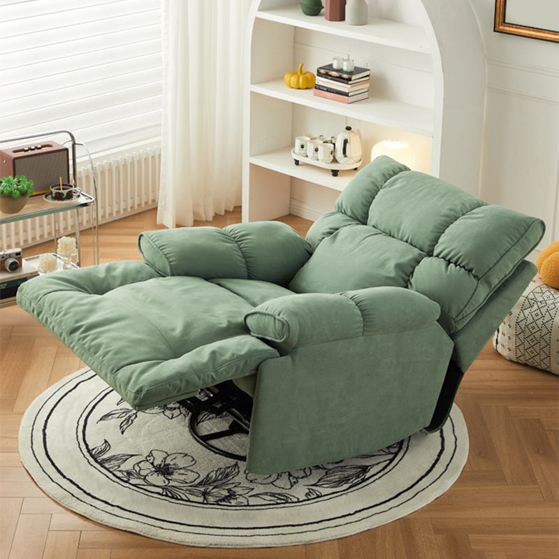 Contemporary Standard Recliner Microsuede Single Recliner Chair