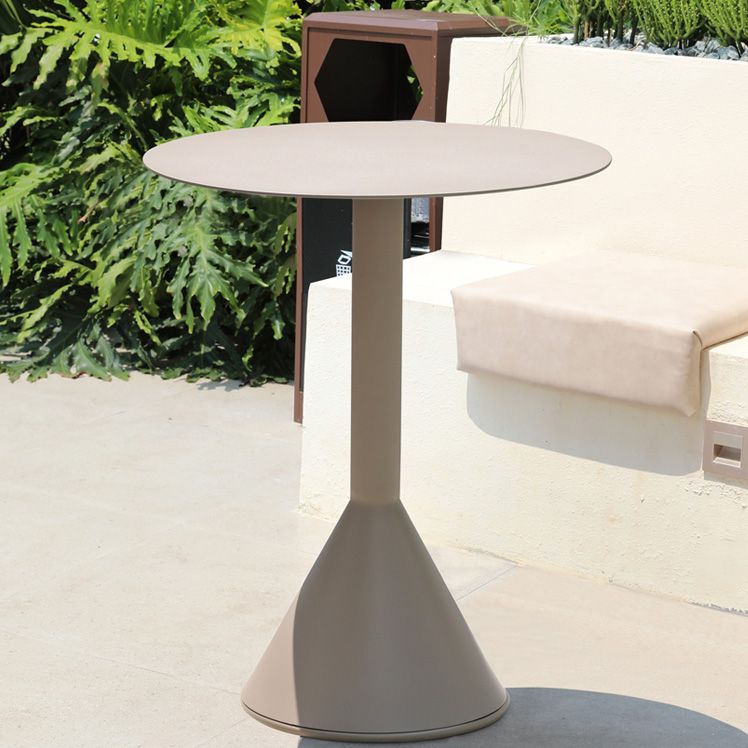 Metal Dining Table Contemporary Bistro Table - 23.62"L x 23.62"W x 29.13"H