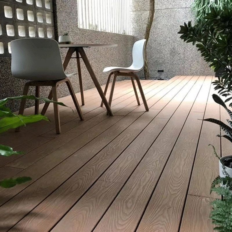 Deck Plank Outdoor Wooden Striped Pattern Waterproof Floor Board