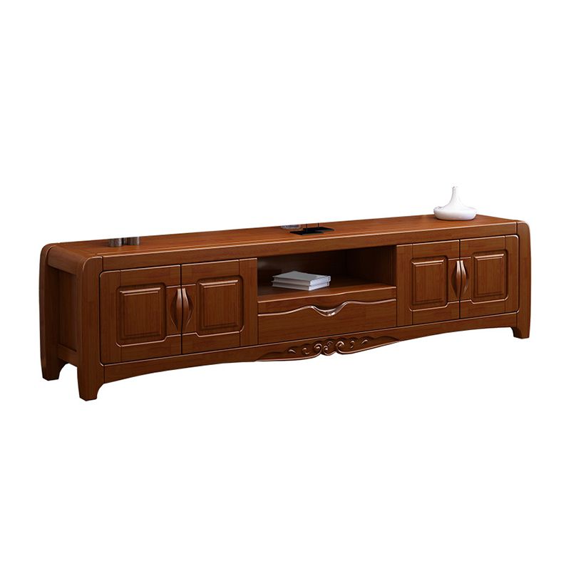 Solid Wood TV Media Stand Traditional TV Console for Living Room