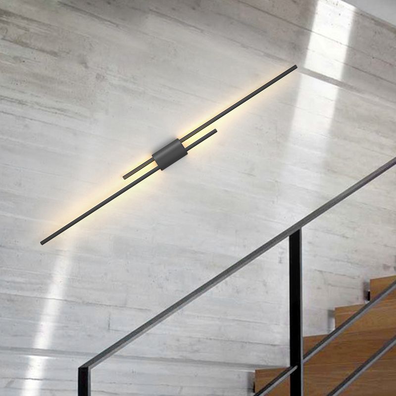 Metalen multi -lichten wandmontage verlichting lineaire moderne stijl sconce verlichtingsarmaturen