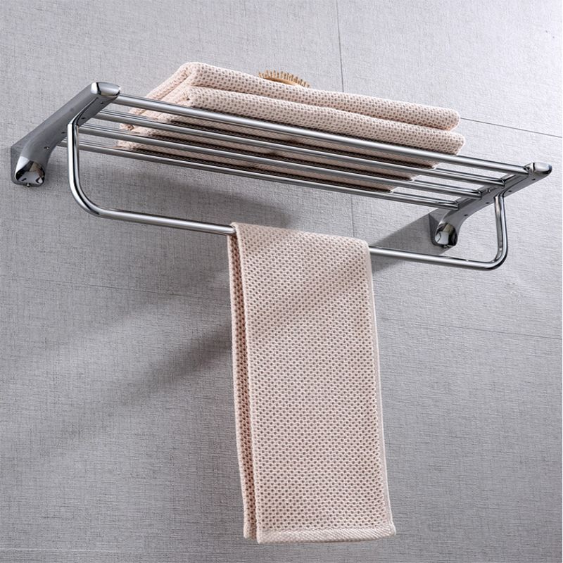 Modern Bathroom Hardware Paper Holder Bath Shelf Silver Bathroom Accessory Kit