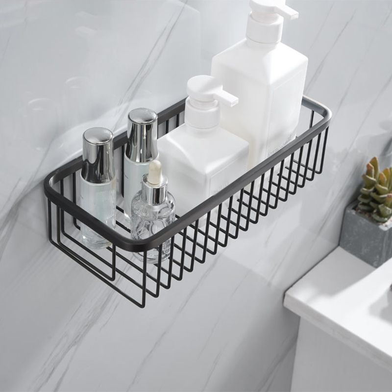 Gray 5-Piece Modern Bathroom Accessory Set in Stainless Steel